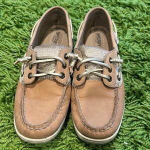 Sperry Top Sider in glittery gold